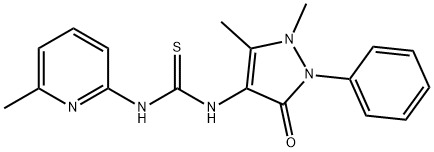 1-Antipyrinyl-3-(6-methyl-2-pyridyl)thiourea Structure