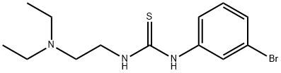 1-(m-Bromophenyl)-3-[2-(diethylamino)ethyl]thiourea Structure