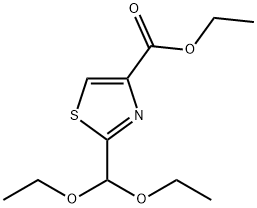 2-DIETHOXYMETHYL-THIAZOLE-4-CARBOXYLIC ACID ETHYL ESTER Structure