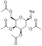 1-Thio-2,3,4,6-tetra-O-acetyl-β-D-galactose sodiumsalt Structure