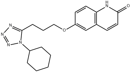 6-[3-(1-CYCLOHEXYL-1H-TETRAZOL-5-YL) PROPOXY]-2(1H)-QUINOLINONE Structure