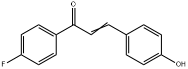 1-(4-FLUOROPHENYL)-3-(4-HYDROXYPHENYL)-2-PROPEN-1-ONE 구조식 이미지