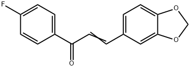 3-benzo[1,3]dioxol-5-yl-1-(4-fluorophenyl)prop-2-en-1-one 구조식 이미지