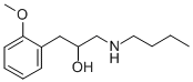 1-Butylamino-3-(o-methoxyphenyl)-2-propanol Structure