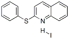 2-phenylsulfanylquinoline hydroiodide Structure