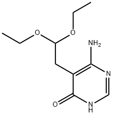 6-Amino-5-(2,2-diethoxyethyl)pyrimidin-4-ol Structure