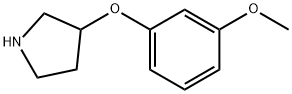 Pyrrolidine, 3-(3-methoxyphenoxy)- (9CI) Structure