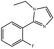 1-ETHYL-2-(2-FLUORO-PHENYL)-1H-이미다졸 구조식 이미지