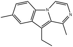 피라지노[1,2-a]인돌,10-에틸-1,8-디메틸-(9CI) 구조식 이미지