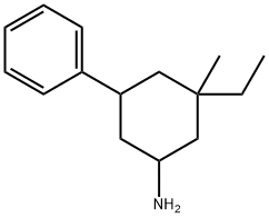 시클로헥산아민,3-에틸-3-메틸-5-페닐-(9CI) 구조식 이미지