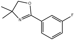 2-(3-FLUOROPHENYL)-4,5-DIHYDRO-4,4-DIMETHYLOXAZOLE Structure