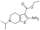 2-AMINO-6-ISOPROPYL-4,5,6,7-TETRAHYDRO-THIENO-[2,3-C]PYRIDINE-3-CARBOXYLIC ACID ETHYL ESTER Structure