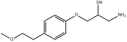 1-Amino-3-[4-(2-methoxyethyl)phenoxy]-2-propanol 구조식 이미지