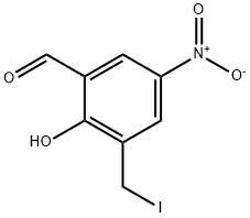 3-(Iodomethyl)-5-nitrosalicylaldehyde Structure