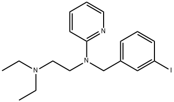 2-[N-(m-Iodobenzyl)-N-(2-diethylaminoethyl)amino]pyridine Structure