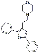 4-[2-(2,5-디페닐-3-푸릴)에틸]모르폴린 구조식 이미지