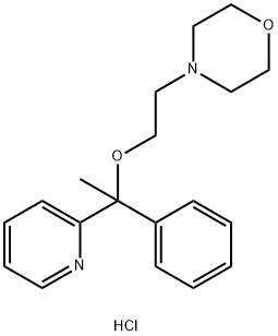 4-(2-(alpha-Methyl-alpha-(2-pyridyl)benzyloxy)ethyl)morpholine hydroch loride Structure