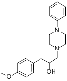 1-Piperazineethanol, alpha-(p-methoxybenzyl)-4-phenyl- Structure