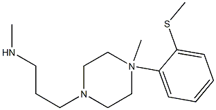 1-Methyl-4-[3-[N-methyl-N-(2-methylthiophenyl)amino]propyl]piperazine Structure