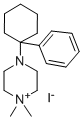 1,1-Dimethyl-4-(1-phenylcyclohexyl)piperazinium, iodide 구조식 이미지