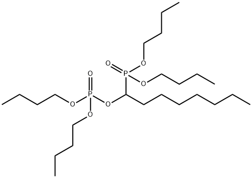 [1-(Dibutoxyphosphinooxy)octyl]phosphonic acid dibutyl ester Structure