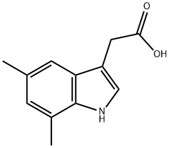 1H-인돌-3-아세트산,5,7-디메틸-(9CI) 구조식 이미지