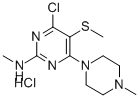 2-메틸아미노-4-N-메틸피페라지노-5-메틸티오-6-클로로피리미딘염산염 구조식 이미지