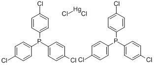 Bis(tris(p-chlorophenyl)phosphine)mercuric chloride complex Structure