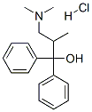 알파-[2-(디메틸아미노)-1-메틸에틸]벤즈히드릴알코올염산염 구조식 이미지