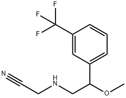 [[2-[3-(Trifluoromethyl)phenyl]-2-methoxyethyl]amino]acetonitrile Structure
