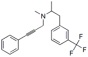 N-methyl-3-phenyl-N-[1-[3-(trifluoromethyl)phenyl]propan-2-yl]prop-2-y n-1-amine 구조식 이미지