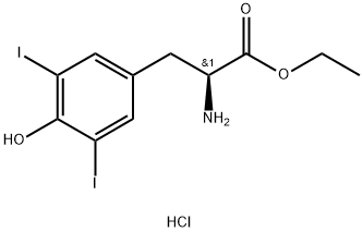 3,5-Diiodo-L-tyrosine ethyl ester hydrochloride 구조식 이미지