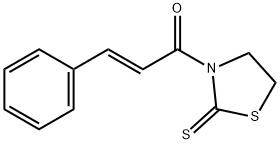 3-[(2E)-1-Oxo-3-phenyl-2-propenyl]-2-thiazolidinethione 구조식 이미지