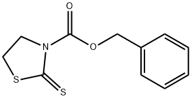 2-티옥소-3-티아졸리딘카르복실산벤질에스테르 구조식 이미지