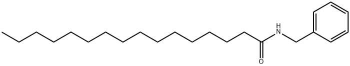 HexadecanaMide, N-(phenylMethyl)- 구조식 이미지