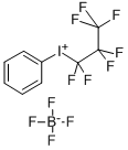 Iodonium phenylheptafluoropropyl tetrafluoroborate Structure