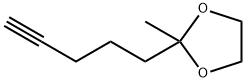 1,3-Dioxolane,  2-methyl-2-(4-pentynyl)-  (9CI) 구조식 이미지