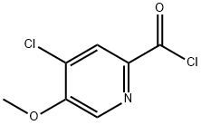 2-피리딘카르보닐클로라이드,4-클로로-5-메톡시-(9CI) 구조식 이미지