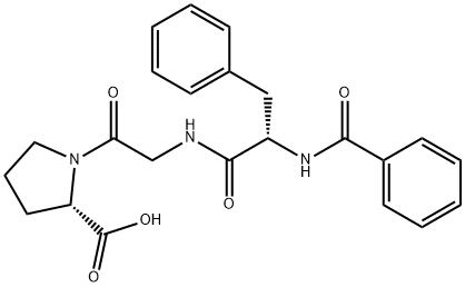 N-benzoylphenylalanyl-glycyl-proline Structure