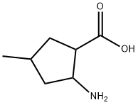 시클로펜탄카르복실산,2-아미노-4-메틸-(9CI) 구조식 이미지