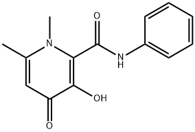 2-Pyridinecarboxamide,1,4-dihydro-3-hydroxy-1,6-dimethyl-4-oxo-N-phenyl- Structure