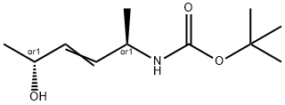 Carbamic acid, [(1R,4R)-4-hydroxy-1-methyl-2-pentenyl]-, 1,1-dimethylethyl Structure