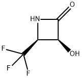 2-Azetidinone, 3-hydroxy-4-(trifluoromethyl)-, (3S,4S)- (9CI) Structure