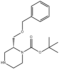 (R)-N1-BOC-2-(BENZYLOXYMETHYL)PIPERAZINE Structure