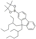 2-(9,9-bis(2-ethylhexyl)-9H-fluoren-2-yl)-4,4,5,5-tetraMethyl-1,3,2-dioxaborolane Structure