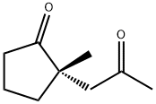 Cyclopentanone, 2-methyl-2-(2-oxopropyl)-, (2S)- (9CI) Structure