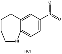 7-NITRO-2,3,4,5-TETRAHYDRO-1H-BENZO[B]AZEPINE HYDROCHLORIDE Structure