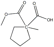 DiMethyl cyclopentane-1,1-dicarboxylate Structure