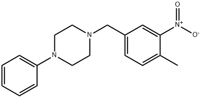 2-Methyl-5-(N-phenylpiperazinomethyl)nitrobenzene 구조식 이미지