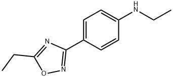 Benzenamine, N-ethyl-4-(5-ethyl-1,2,4-oxadiazol-3-yl)- (9CI) Structure